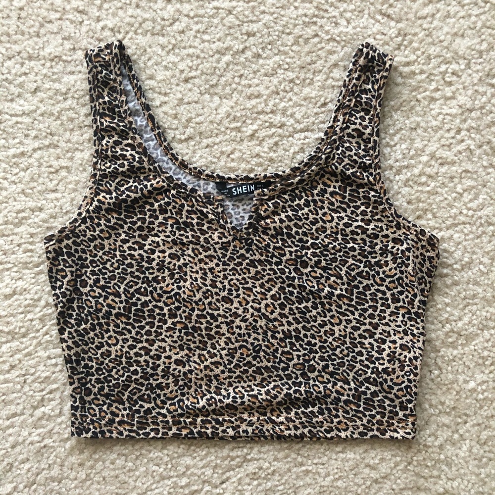 SHEIN leopard print tank top